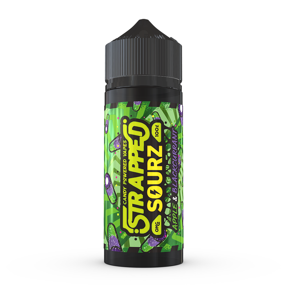 Strapped Sourz - Apple & Blackcurrant 100ml