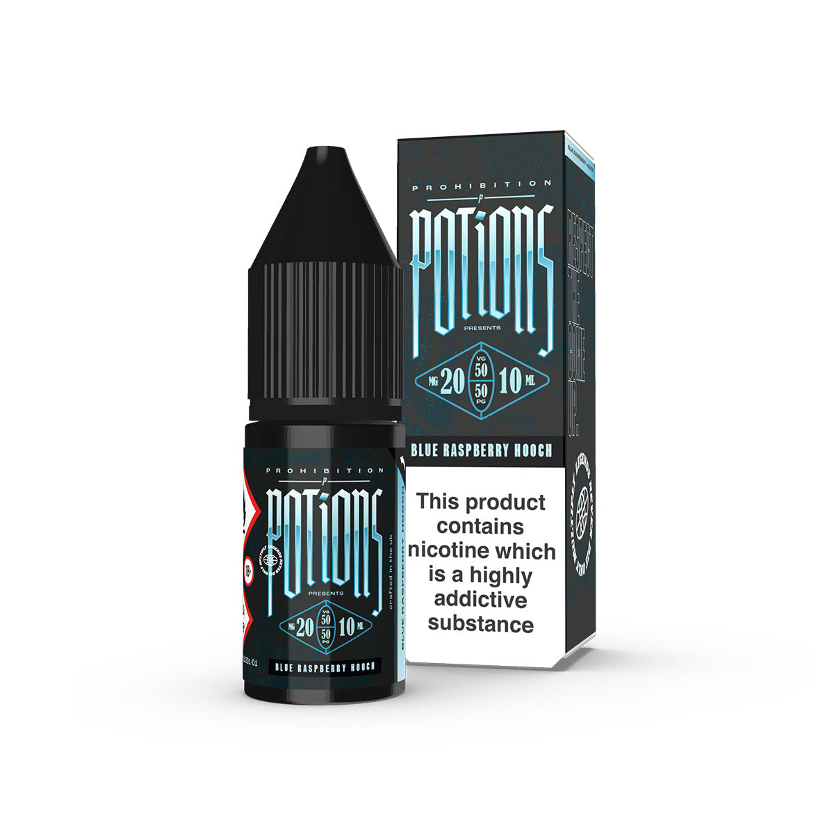 Prohibition Potions - Blue Raspberry Hooch Nic Salt 10ml